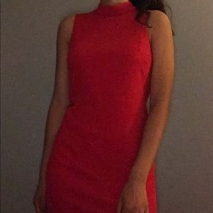 BY & BY, red sleeveless dress